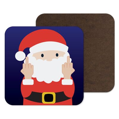 Sweary Santa Coaster