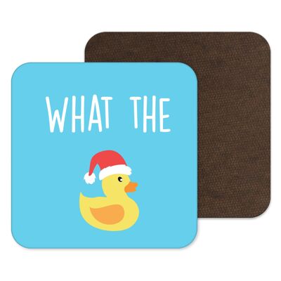 Weihnachten What The Duck Untersetzer