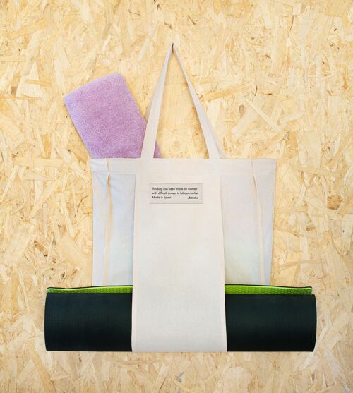 25 Organic Cotton Bags - For Yoga - Made in Spain - Ecological.  Handmade