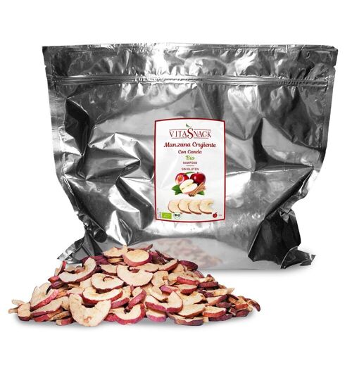 0,4 kg | GRANEL VitaSnack Manzana con Canela Crujiente | Apple and Cinnamon Crunch BULK | BIO