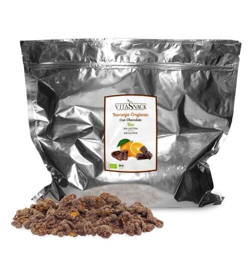 1 kg | GRANEL VitaSnack Naranja con Chocolate Crujiente | Orange and Chocolate Crunch BULK | BIO