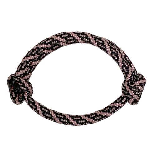 surf armbandje pastel pink & black dna | handgemaakt verstelbaar kinderarmbandje