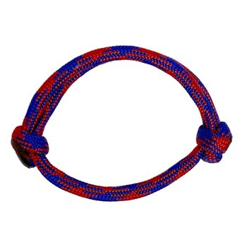 bracelet surf bleu rouge | bracelet enfant réglable fait main
