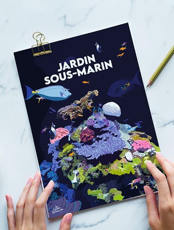 Aquarium fish postcard