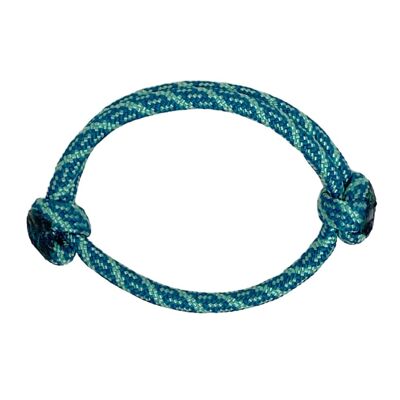 pulsera de surf verde azulado y turquesa | pulsera infantil ajustable hecha a mano