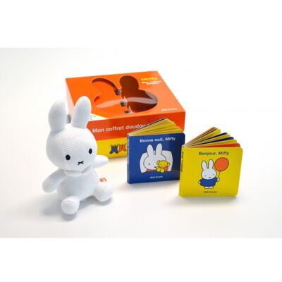Box of 2 books + 1 Miffy cuddly toy