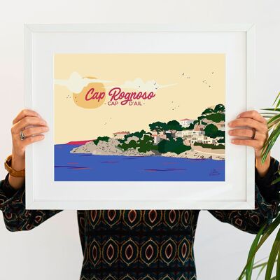 Plakat der französischen Riviera Cap d'Ail