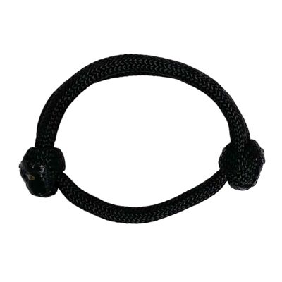 pulsera surf simple negra | pulsera infantil ajustable hecha a mano