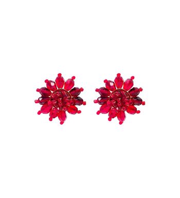 BOUCLE D'OREILLE MAXIME ROUGE