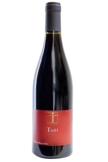 Vin rouge Tahi AOP Cotes du Roussillon Syrah, Grenache Mourvedre 2016 13,5% 75cl 1