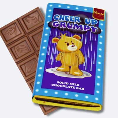 Cheer Up Grumpy Milk Chocolate Sentiment Bar