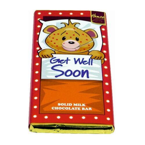 Get Well Soon Milk Chocolate Bar