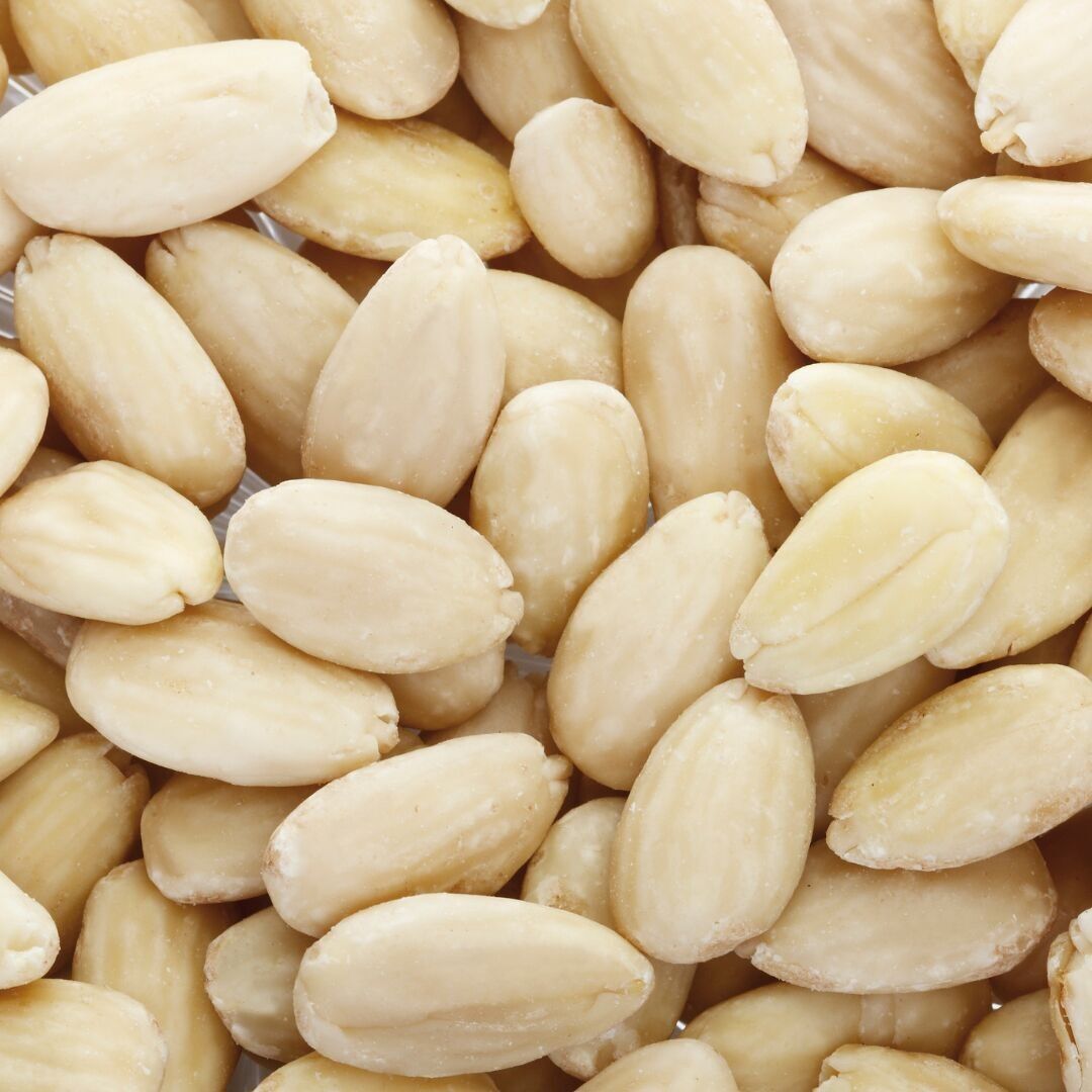 Blanchierten Mandeln