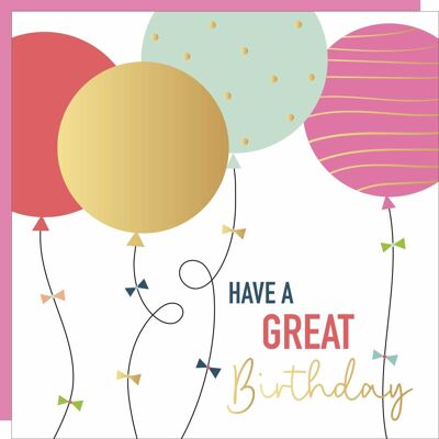 Balloons Birthday Card