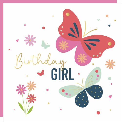 Butterflies Birthday Card