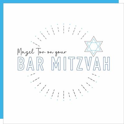 Tarjeta Bar Mitzvah