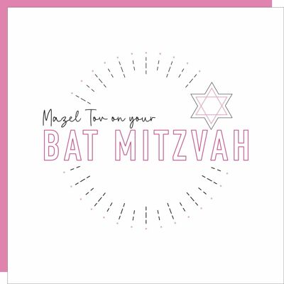 Bat Mitzvah Card