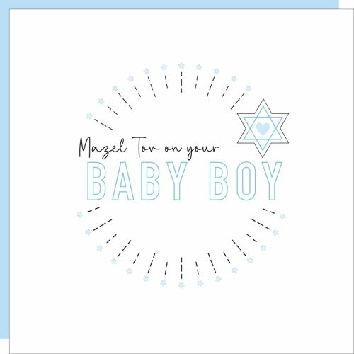 Jewish Baby Boy Card