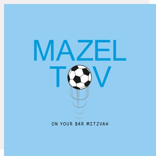 Bar Mitzvah Football Card
