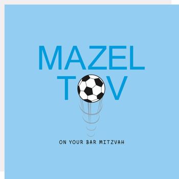 Carte de football de Bar Mitzvah