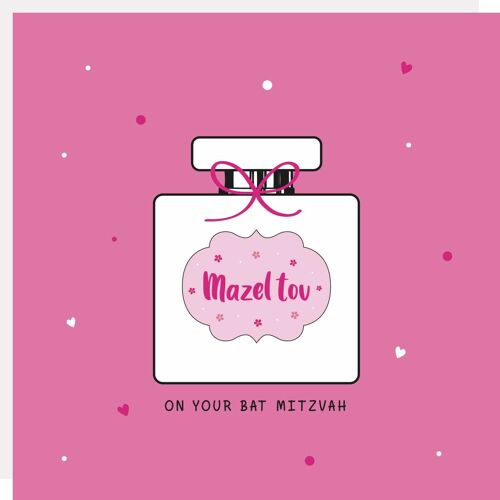 Bat Mitzvah Perfume Card