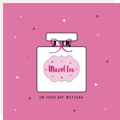 Tarjeta de perfume Bat Mitzvah