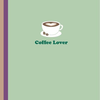 Coffee lover greetings card