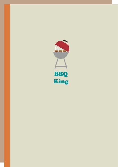 BBQ King greetings card
