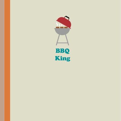 BBQ King greetings card