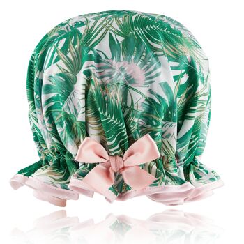 Nouveau bonnet de douche palmiers tropicaux 1