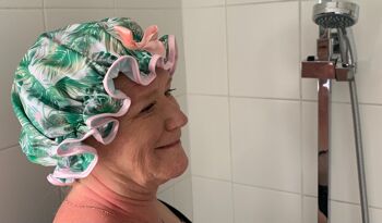 Nouveau bonnet de douche palmiers tropicaux 2