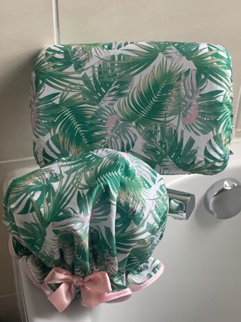 Nouveau bonnet de douche palmiers tropicaux 4