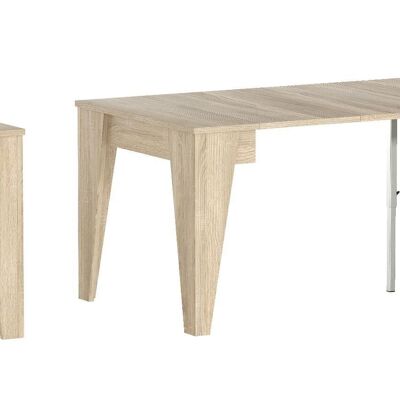 Skraut Home - TM dining console table extendable up to 239 cm, oak color, closed dimensions: 90x53.6x74.6cm high. BZ-F63S-14BC