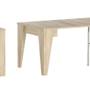 Skraut Home - Table console de repas TM extensible jusqu'à 239 cm, coloris chêne, dimensions fermées : 90x53.6x74.6 cm de haut. BZ-F63S-14BC