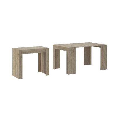 Skraut Home - Dining Console Table extendable up to 140 cm, oak color, Closed dimensions: 90x50x78 cm. KS-9KLZ-3A1I