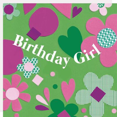 Carte de voeux de fille d'anniversaire