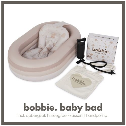 Bobbie. Opblaasbaar Babybadje voor Baby en Peuter - 0 tot 2 Jaar - 3 in 1 meegroeiend opblaasbadje