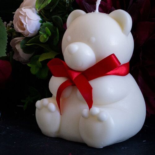 Bougie décorative parfumée - Bougie Ours Teddy (grande taille) - Bougie cadeau - Bougie animal