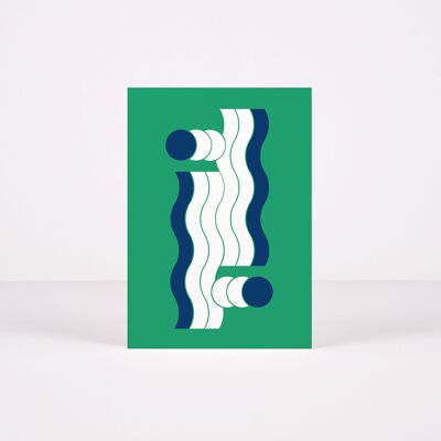 Tarjeta con signo de exclamación - Verde