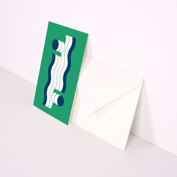 Carte Point d'exclamation - Vert 3