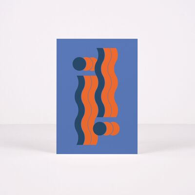 Exclamation Mark Card - Blue