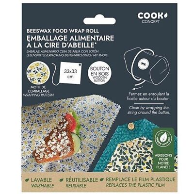 Emballage alimentaire cire d'abeille