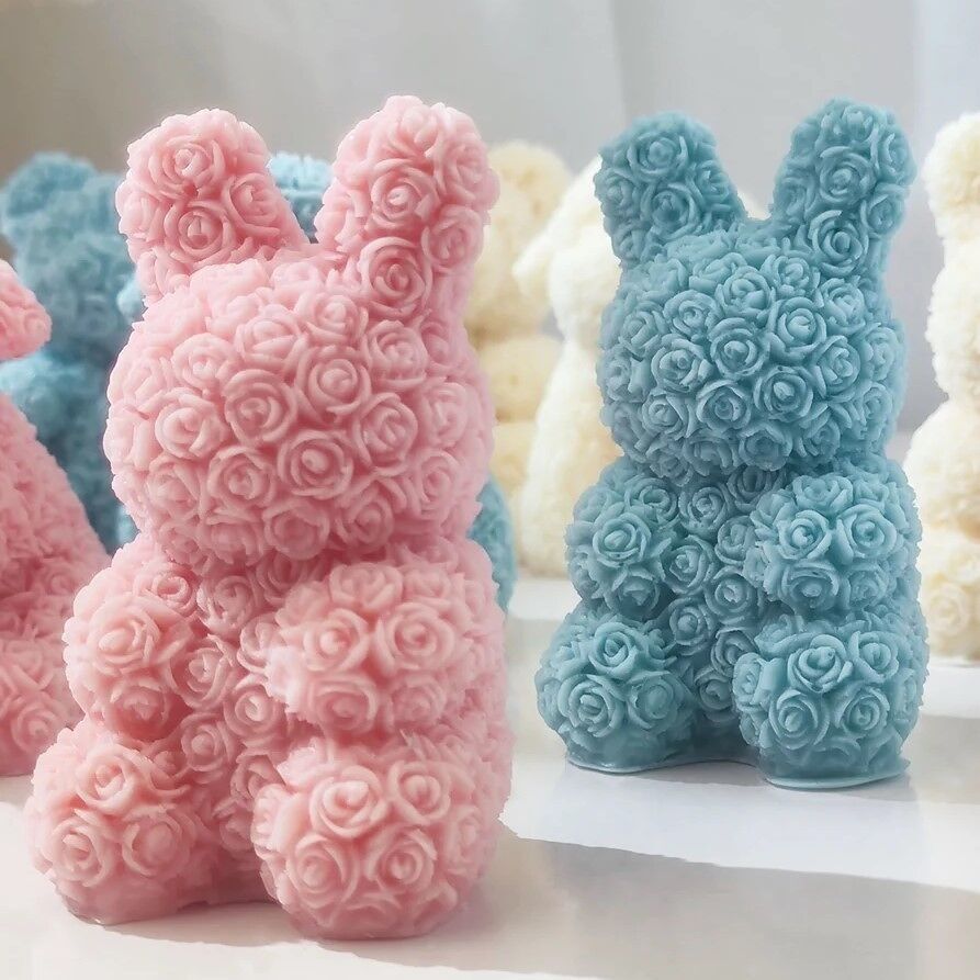 Vela decorativa perfumada - Vela de conejo - Vela de regalo - Vela de animales