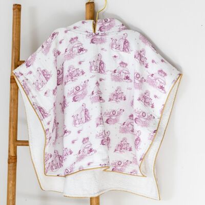 Poncho de Bain/ Plage Rose