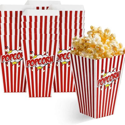 50 Popcorn-Boxen im Kino-Stil