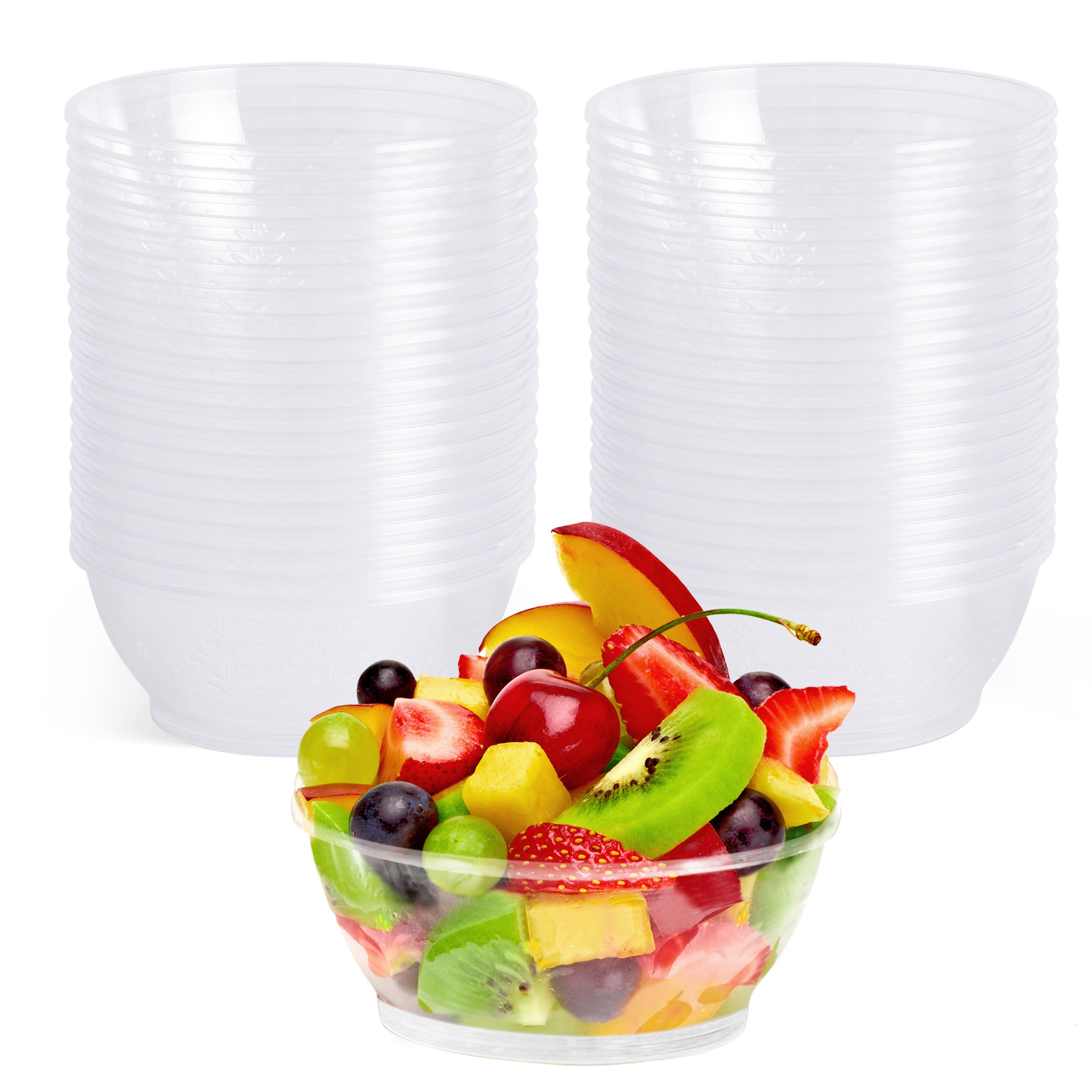 40 ciotole da dessert in plastica multiuso (180 ml)