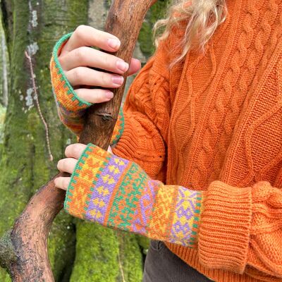 Fair Isle Wrist Warmers