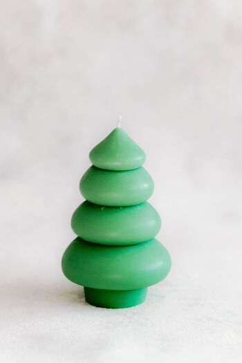 Bougie d'arbre de Noël en forme de beignet 4