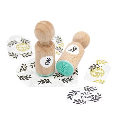 Elegant Olive Branch Mini Stamp for Refined Creations