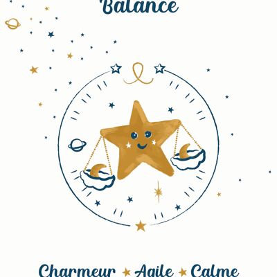 AFFICHE BÉBÉ BALANCE